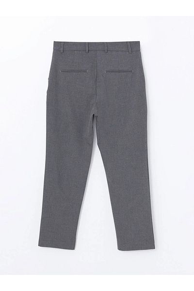 LC Waikiki Lcw Vision - Gray Melange Women's Trousers, Standard Fit