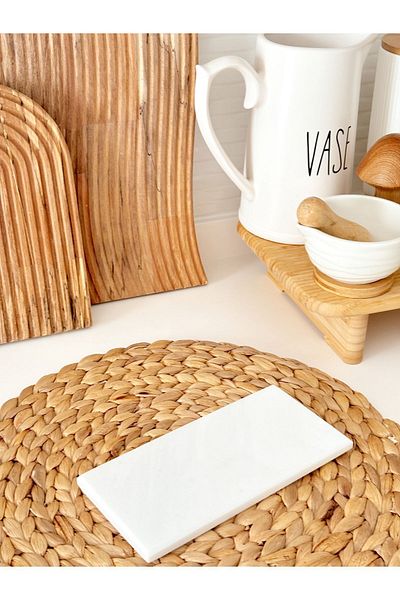 Minika Home 20CM Marble Colored Multi-Purpose Organizer Base - Soap Dish and Oil Pot Effect