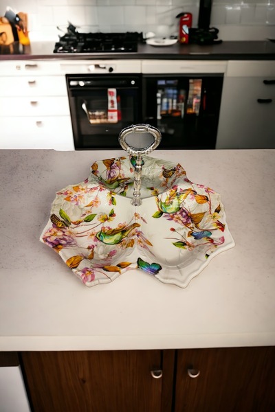 kurt41 Digital Patterned Plate Presentation Holder with Holder