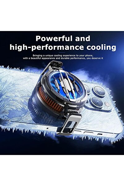 TMAX Ultra Kaliteli Klimalı Telefon Sogutucu Magsafe--mandallı Aliminyum Rgb Işıklı Fan