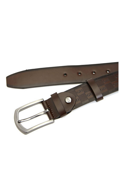 George Hogg Kahverengi Erkek Deri Kemer