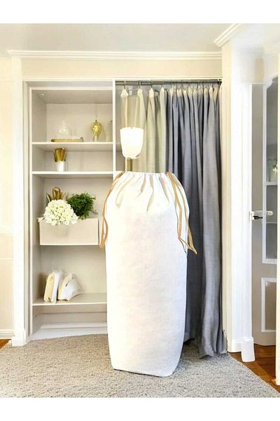 Balkan Room XXLarge 104x62 cm Λευκή τσάντα με κορδόνια - Τσάντα μεταφοράς και πάπλωμα μαξιλαριού αποθήκευσης