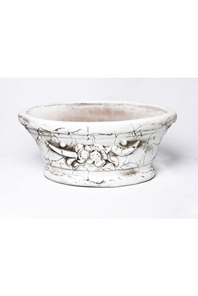 egesaksı Eskitme Armalı Kayık Vazo