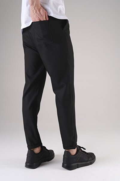 Oksit Joy Slim Fit Erkek Beli Lastikli Duble Paça Erkek Jogger Pantolon
