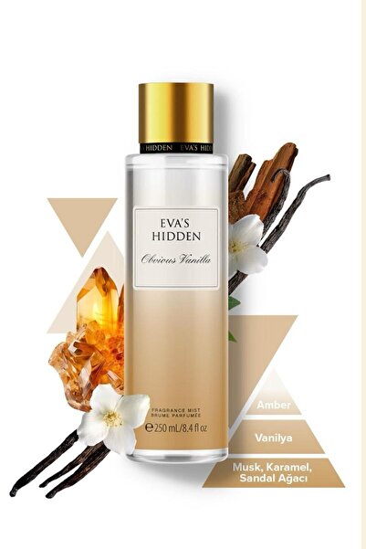 EVAS HIDDEN Body Mist Obvious Vanilla Vücut Saç Spreyi 250 ml