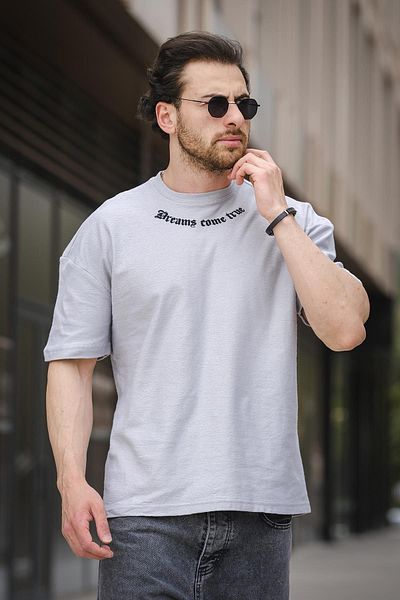 Oksit Ανδρικό μπλουζάκι Trc 2783 Printed Crew Neck Oversize