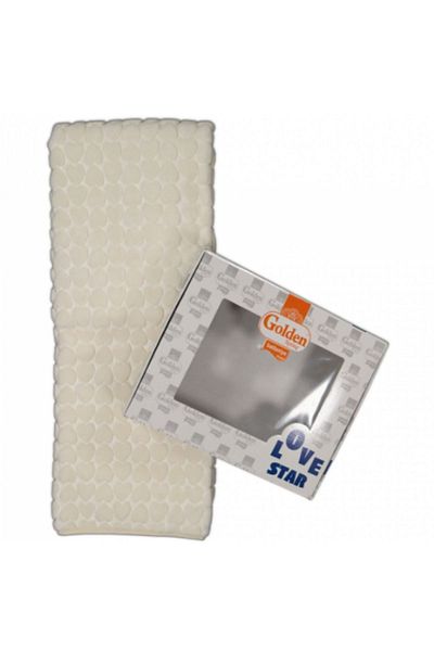 ugurbocegicocukdunyası Golden Boxed Love Star Blanket with Heart Pattern