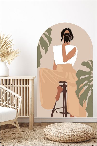 Grafikup Autocolant decorativ Boho pentru femei