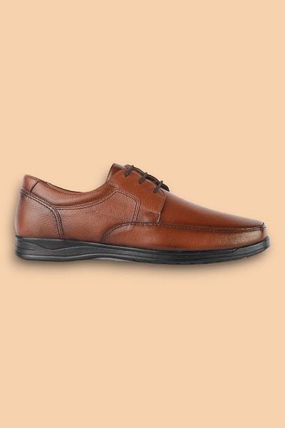 ERN SHOES Men's Winter Orthopedic Genuine Leather Shoes - Rubber Sole