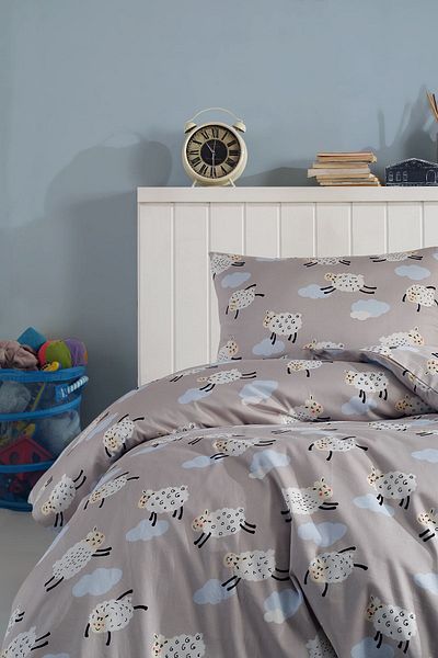 Cote Blanc Mouton 100% Cotton Single Duvet Cover Set