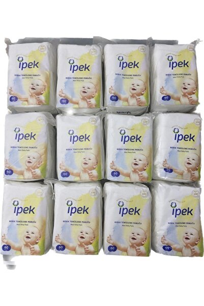İpek ipek maxi temizleme pamuğu 60 x12 paket