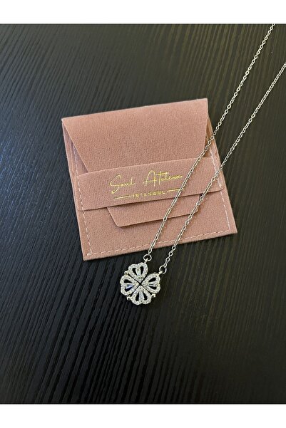 Soul Atelier Açılır Kapanır 4 Kalpli Yonca Çelik Kolye