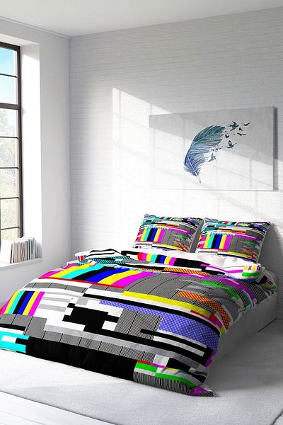 PerlaSera 3D Custom Design Duvet Cover Set - Tightly Woven Cotton Satin, Double, No Signal