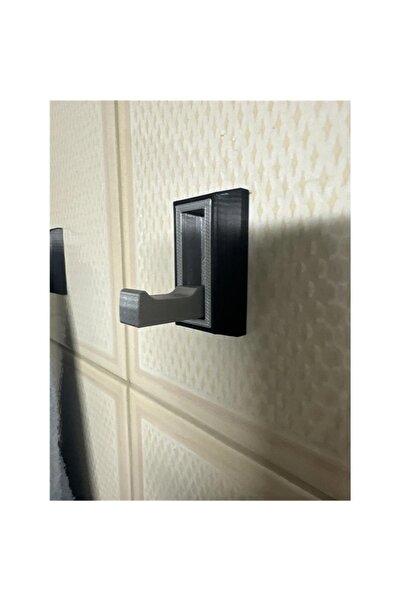 GENCAX Katlanabilir Duvar Askısı Gir Siyah 2 Adet