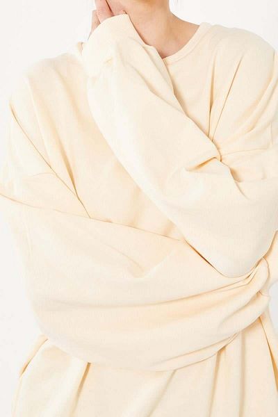 Levidor Sweat oversize negru cu gât crew