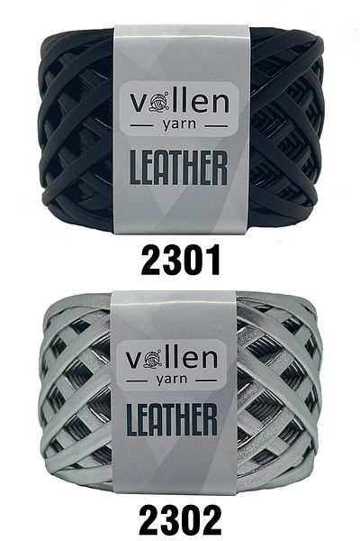 vollen yarn Premium Leather Red Bag - Metallic and Shiny Combed Cotton Thread, 120 Grams