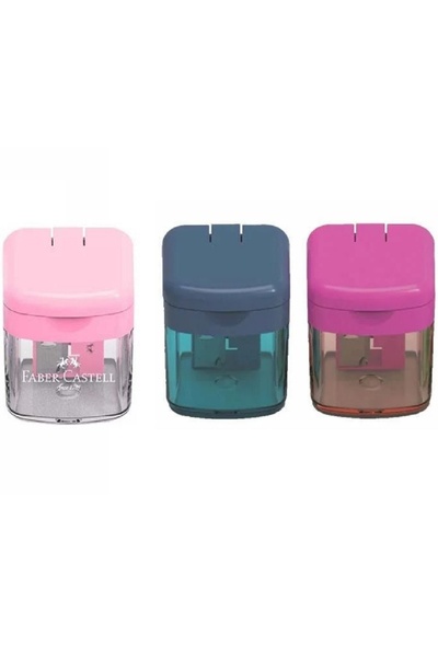 Faber Castell 3 قطع من مبراة أقلام الرصاص الصغيرة ذات العين الواحدة من فابر ك...