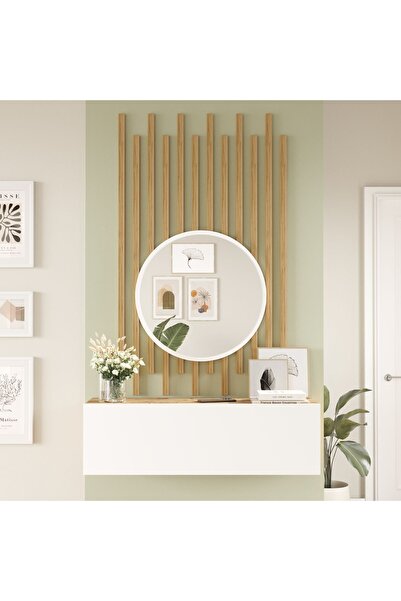 L'occi Concept Lisboa Aynalı Dresuar Ahşap Çıtalı Set LI2-AW