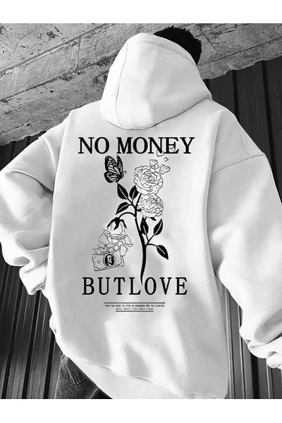 LA GULER Φούτερ με κουκούλα και τσέπη 3 νημάτων Unisex Oversize - Εκτυπωμένο