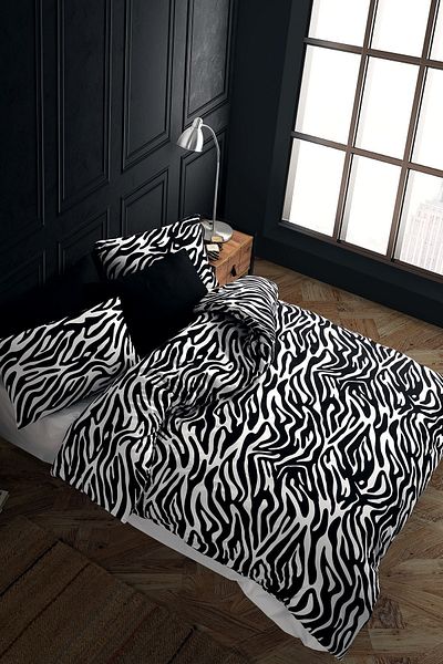 Cote Blanc Σετ κρεβατοκάμαρας Zebra Double 100% Cotton