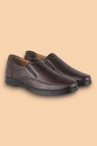 ERN SHOES Men's Winter Orthopedic Genuine Leather Shoes - Rubber Sole