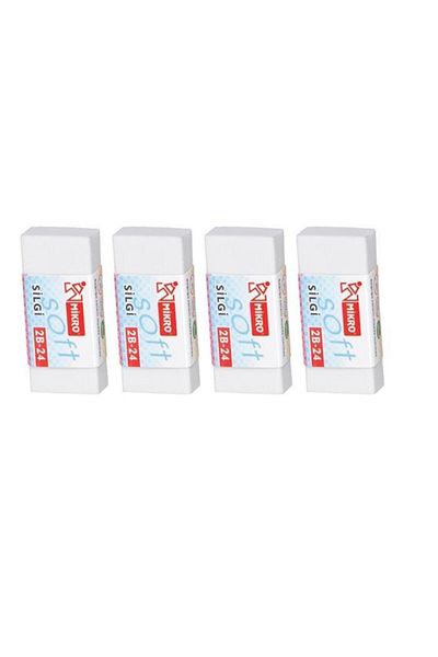 Mikro 2b-24 Soft Eraser 4 pcs