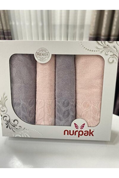 Nurpak Hazal Bath Towel Set (4 Pieces)