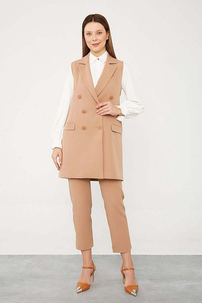 Levidor - Double-Breasted Trousers Vest Set