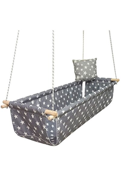 Genel Markalar Bebek Çocuk Çingene Beşiği Grı Yıldızlı