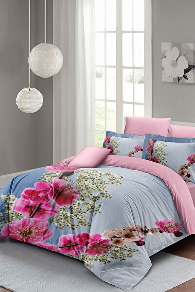 MonoHome Kıng Sıze Пролетен комплект спално бельо за двойно легло 3D памучен ...