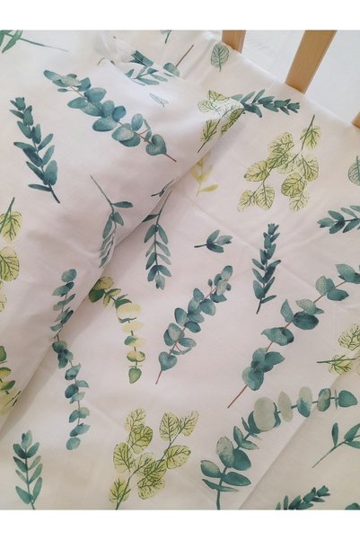 HEYBELİ ORGANİK 100% Cotton Fabric Baby/Child Elastic Sheet Set // Pillow Case Elastic Sheet Pompom Pique