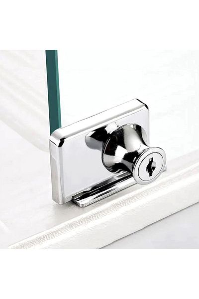 ŞENEL Yapı Market 417 Double Glass Cover Showcase Lock Square