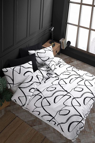 Cote Blanc Irregular 100% Cotton - Double Duvet Cover Set