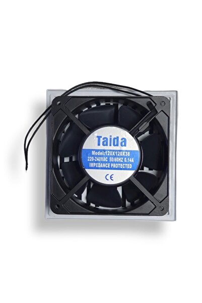 TAİDA Dvr Pano, Rack Kabinet Fan Motoru 220v (120x120x38 Mm) + Panjur (150x15...