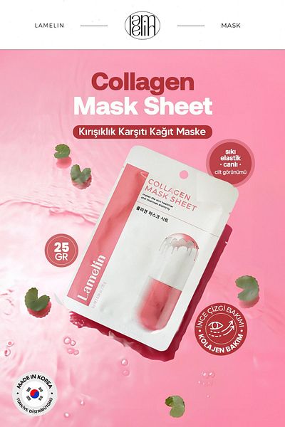 Lamelin Anti-Aging Sheet Mask Containing Collagen Lamelline Collagen Mask