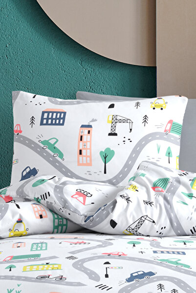 Cote Blanc 100% Cotton Single Elastic Duvet Cover Set