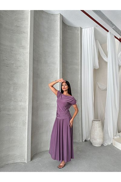 mor butik Blue777 Purple Rıora Skirt Set