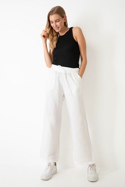 Miss couture Summer Linen Thin Loose Trousers