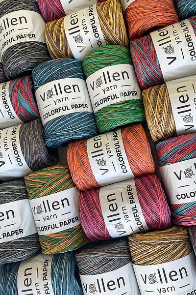 vollen yarn Premium πολύχρωμο φυσικό σχοινί από χαρτί, σχοινί ψάθινη τσάντα, σχοινί Raffia, Supla, σχοινί καπέλο και όργανο