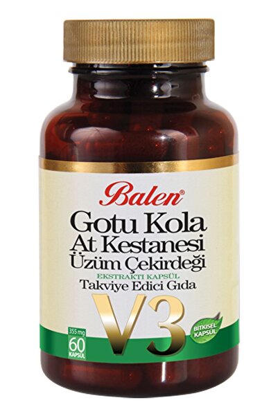 Balen Gotu Kola At Kestanesi Üzüm Çekirdeği 60lık