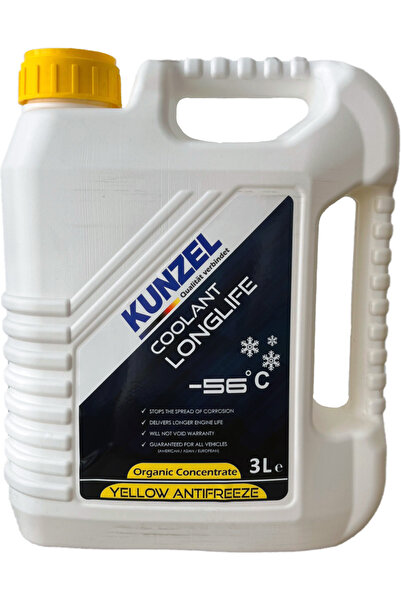 KUNZEL Antifriz Organik Konsantre -56° Sarı /yellow 3 Lt
