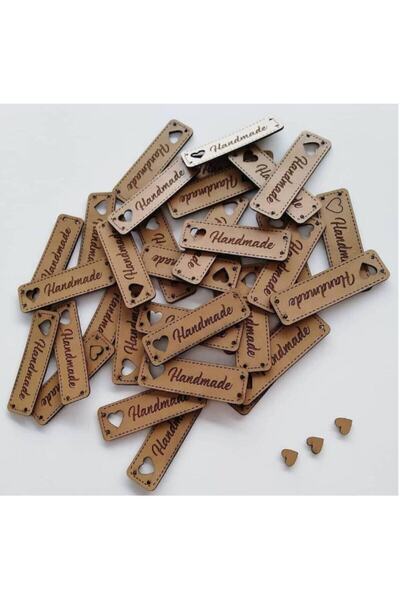 megafıll Handmade Kalpli Etiket 100 Adet