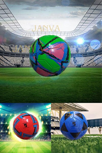 Janva Dikişli Kaliteli Futbol Topu Taraftar Avrupa Dünya Takımları Sporcu Sağ...