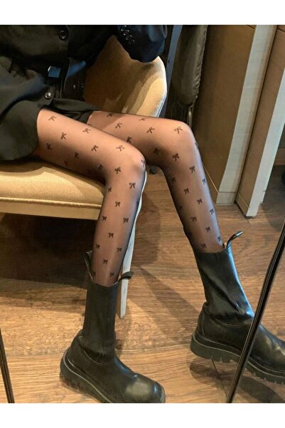 romwe Fiyonk detaylı külotlu çorap