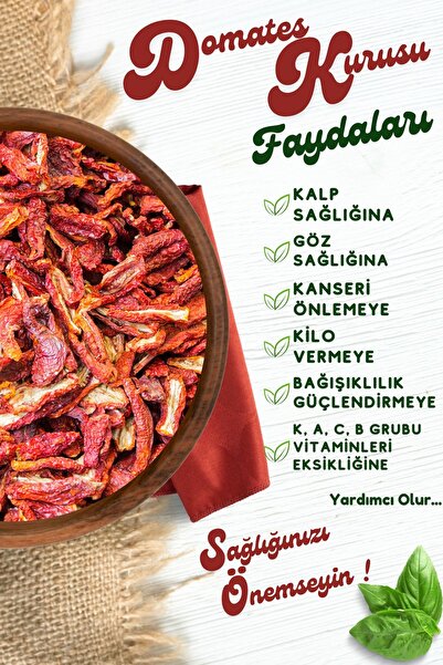 Gülçehre Meşhur Gaziantep Sofralarının Yıldızı Etli İnce Dilim Güneşte Kurutulmuş Yerli Domates Kurusu | 115G