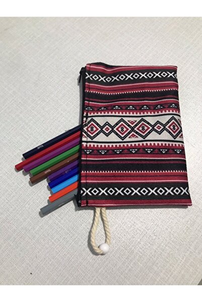 owl bag نمط الكليم العرقي الأصيل رقم 4 حامل قلم من القماش - المحفظة