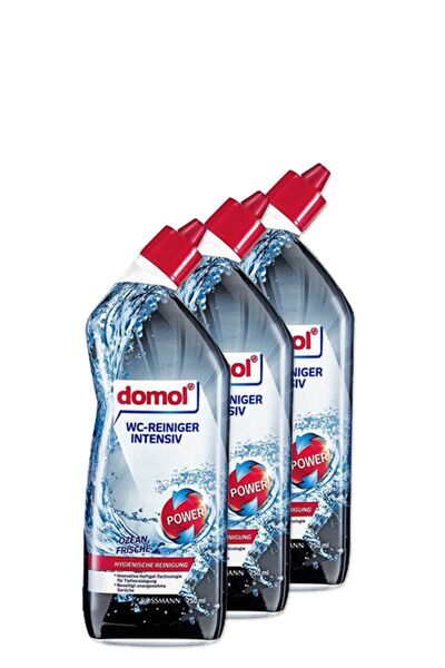 DOMOL Tuvalet Temizleyici Jel, Ekstra Güçlü Okyanus Kokulu, Yoğun Kıvam 750 m...