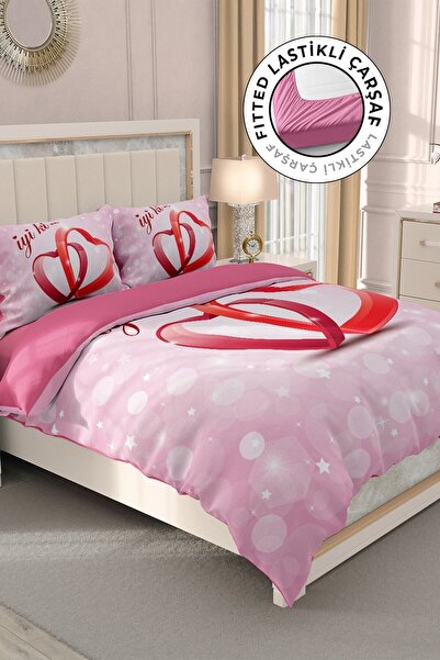 MonoHome Set cuvertură de pilota dublă din satin 100% bumbac cu cearșaf de pa...