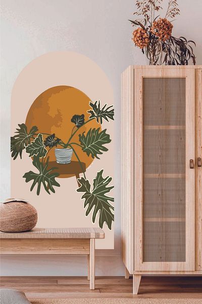 Grafikup Autocolant decorativ Boho de perete