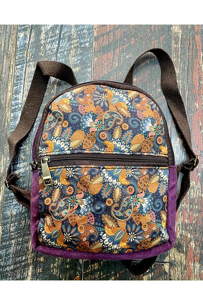 Street Bag Τσάντα Salina - Ethnic αυθεντικό σχέδιο, μικρό σακίδιο πλάτης, αδιάβροχο, τσάντα καθημερινής χρήσης ταξιδιού